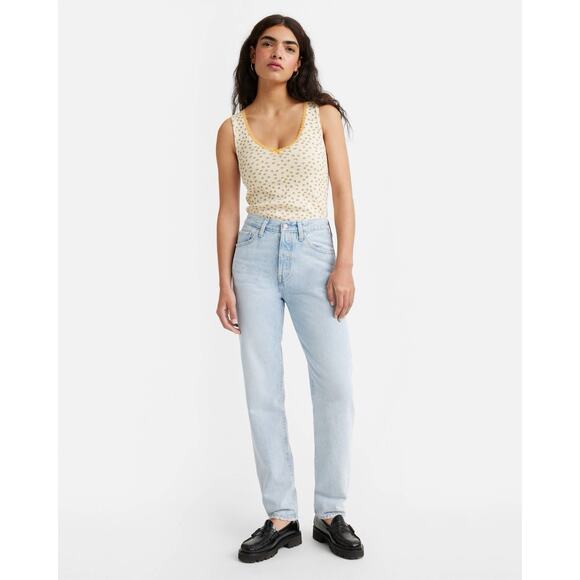 Levis 501 '81 Light Wash Button Fly High Rise Mom Tapered Jeans NEW Womens 32 - Picture 1 of 13